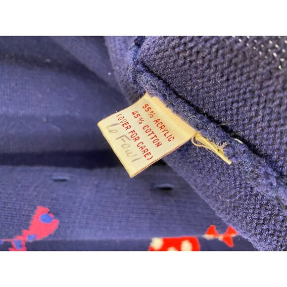 Susan Bristol Short Sleeve Bow Sweater Cardigan Hand Embroidered Vtg Medium - Picture 14 of 14